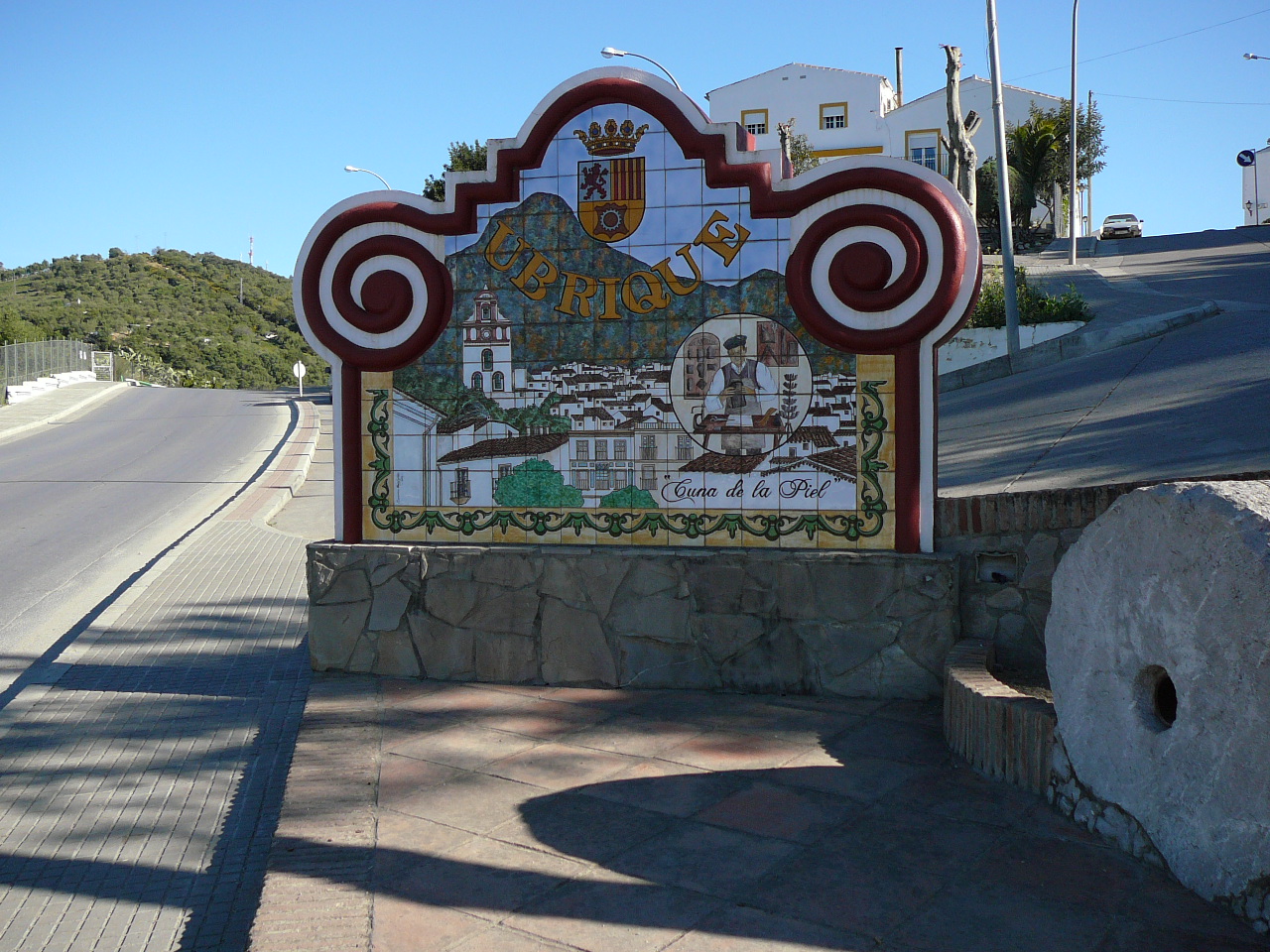 Peñón del Berrueco - Puerto del Correo (province de Cádix) Panneau à l'entrée 