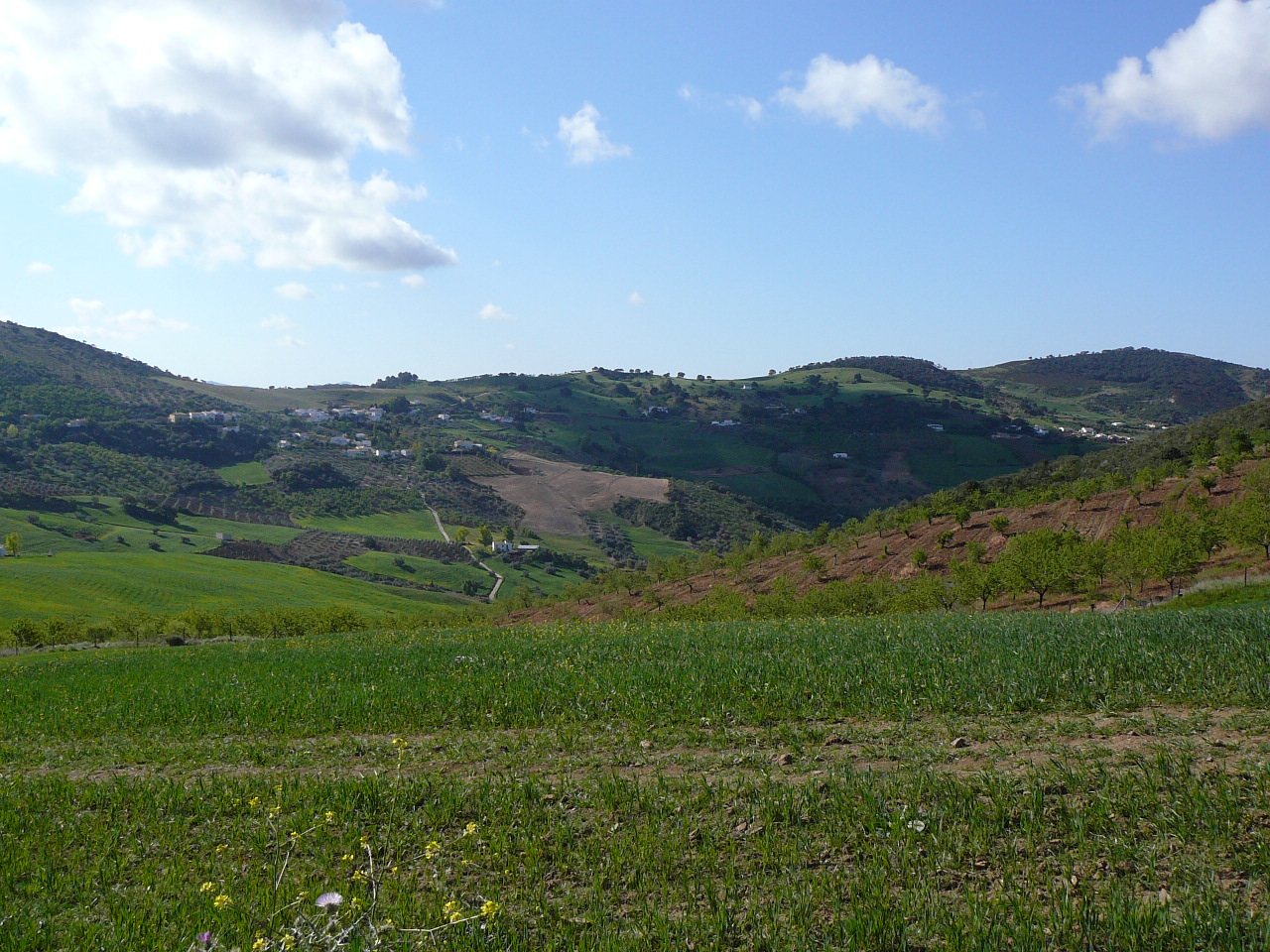 Antequera - Villanueva del Rosario (province de Málaga) Villages à l'horizon 